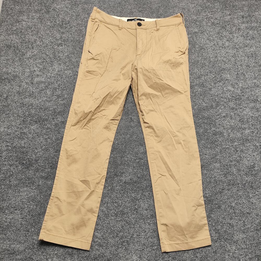 Hollister Pants Mens 30x30 Beige Slim Straight Chino Epic Flex Stretch Casual